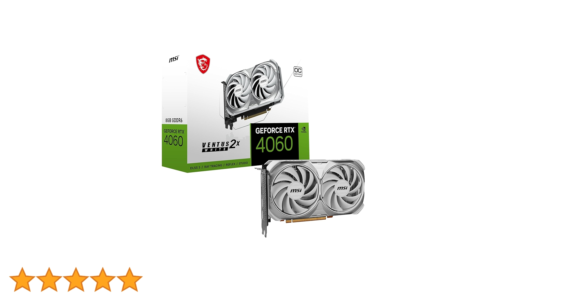 RTX 4060 VENTUS 2X ホワイト 8G OC MSI GeForce RTX 4060 VENTUS 2X WHITE 8G OC - MSI-US Official